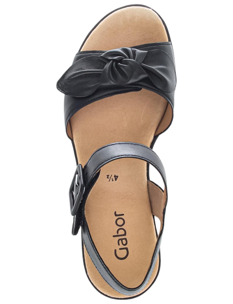 Gabor-Sandalen-schwarz