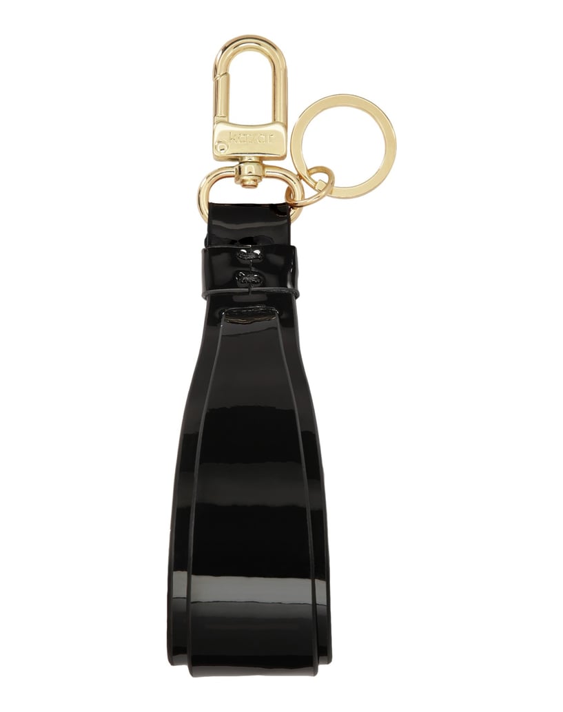 Kazar-Schwarzer-Schlüsselanhänger-mit-Lederban