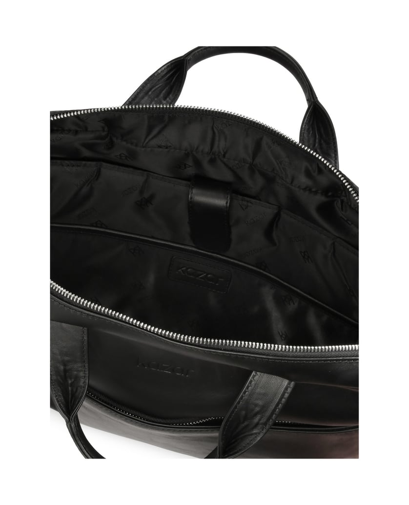 Kazar-Schwarzes-Leder-Laptop-Aktentasche-Tasch