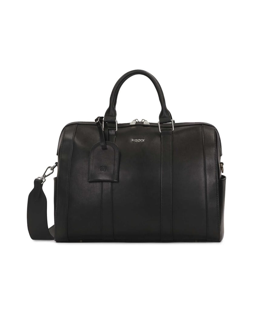 Kazar-Leather-carry-on-travel-bag-černá