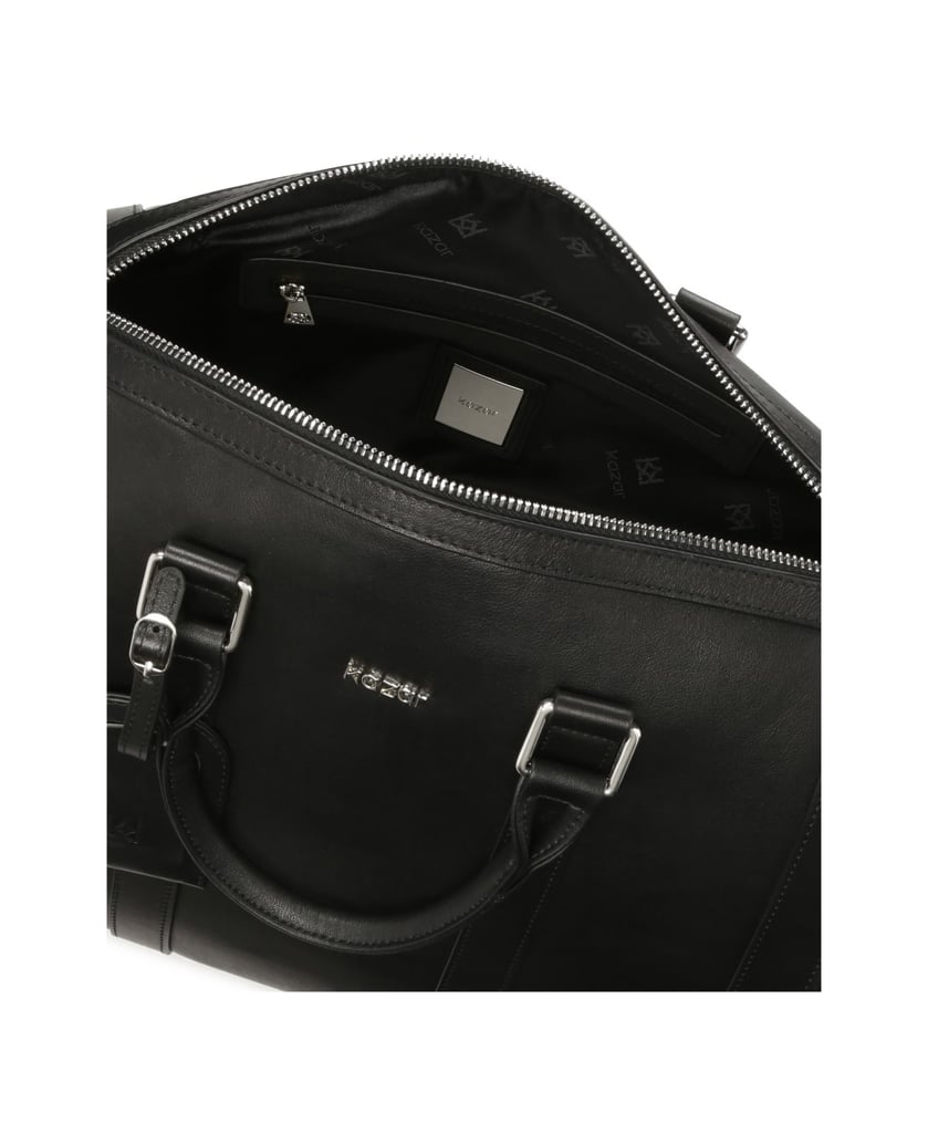 Kazar-Leather-carry-on-travel-bag-černá