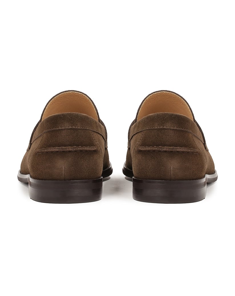 Kazar-Klassische-Loafer-aus-braunem-Wildleder-braun