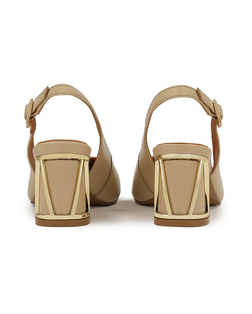 Kazar-Beigefarbene-Pumps-mit-dekorativem-Absat-beige