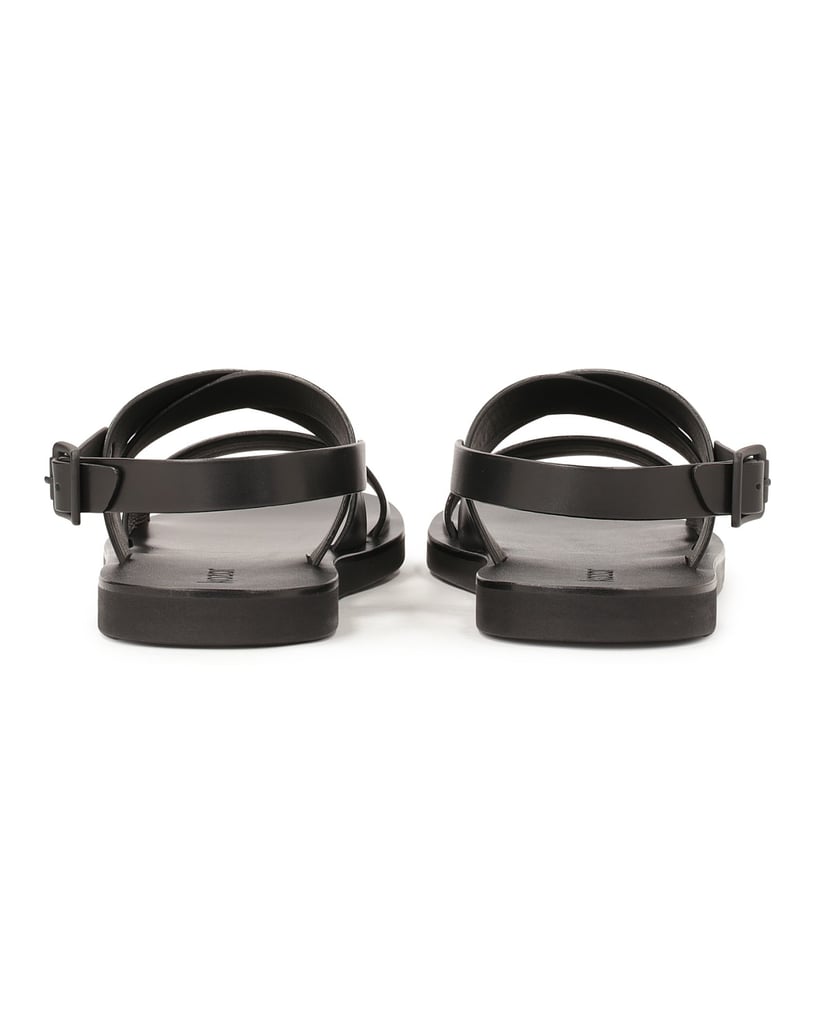 Kazar-Schwarze-Leder-Sandalen-mit-Schnalle-schwarz