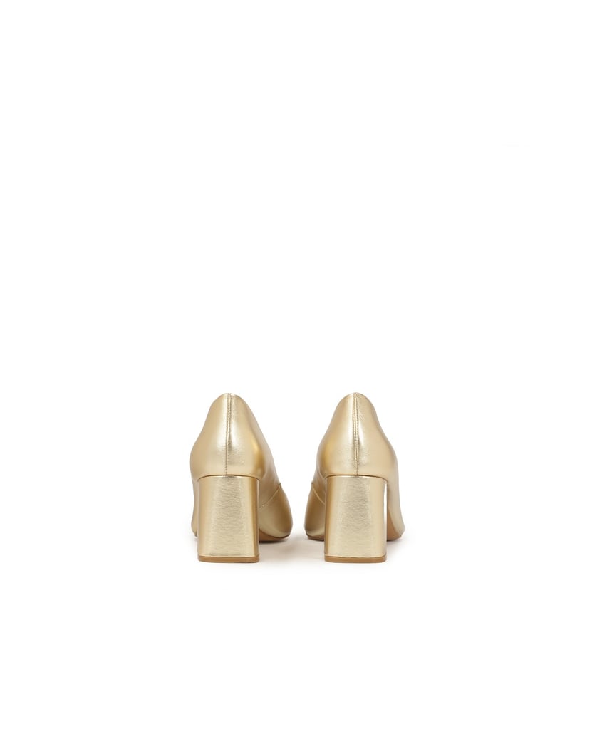 Kazar-Goldene-Pumps-mit-breitem-Absatz-gold
