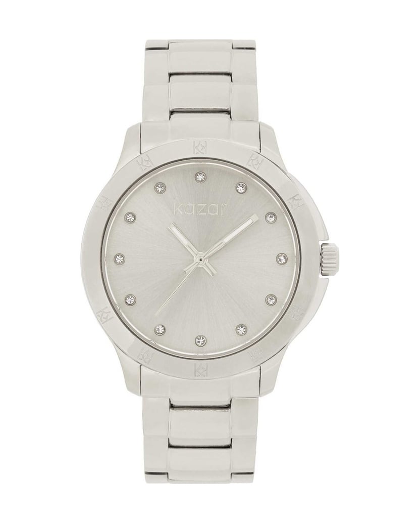 Kazar-Silberne-Damenuhr-an-einem-Armband-silber