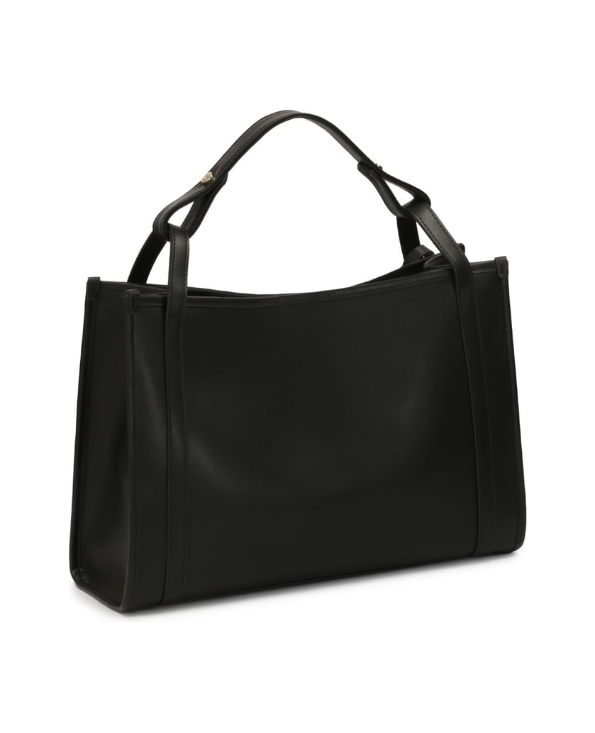 Kazar-Schwarze-geräumige-Handtasche-mit-Etui-schwarz