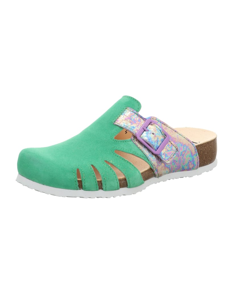 Think-Tieffußbett-Pantolette-JULIA-grün