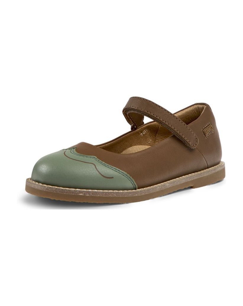 Camper-Ballerinas-Savina-Twins-braun-kombiniert