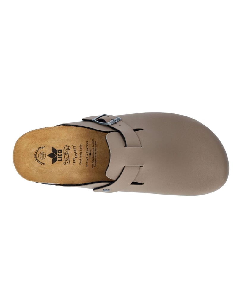 Lico-Pantolette-Bioline-Clog-Soft-grau