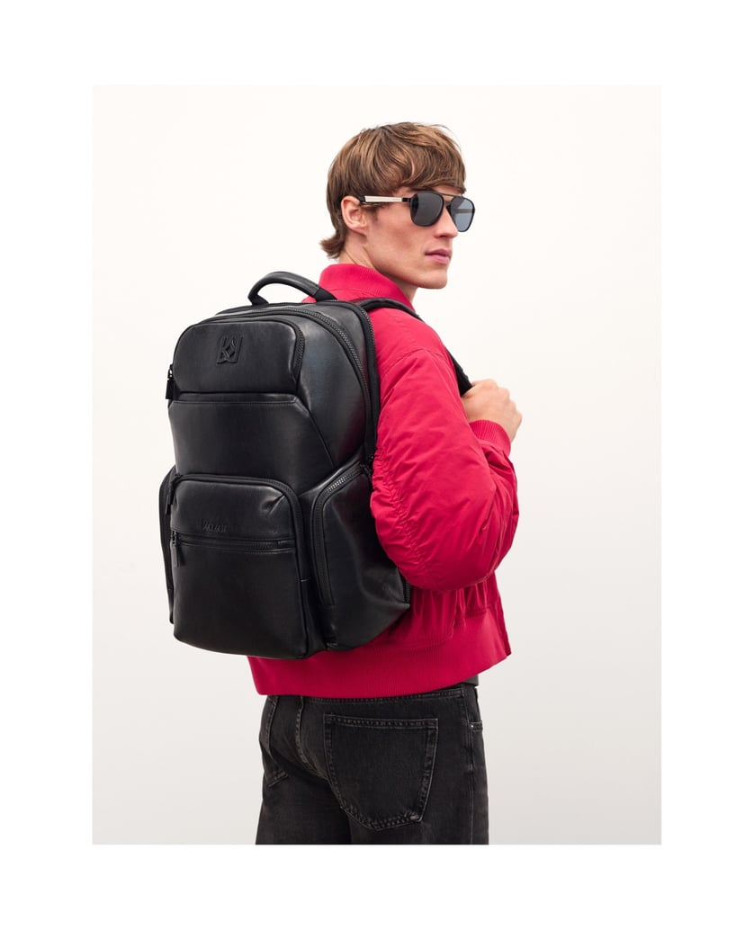 Kazar-Lederrucksack-mit-Laptopfach-schwarz