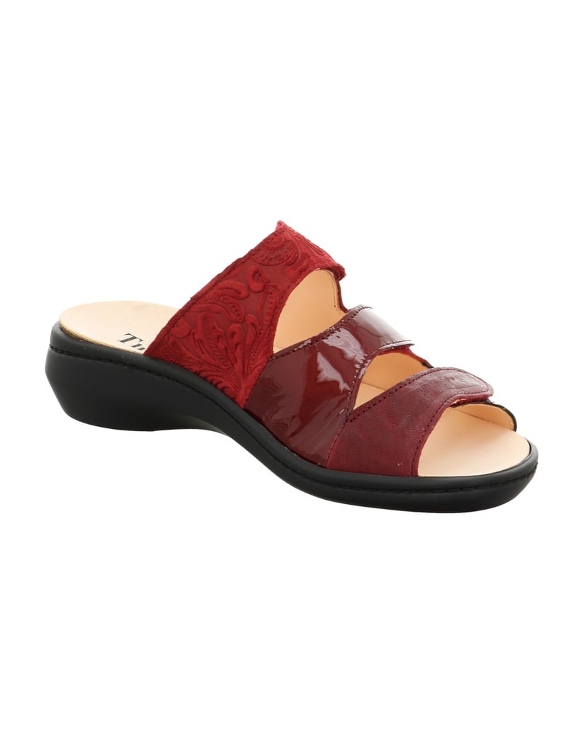 Think-Tieffußbett-Pantolette-CAMILLA-bordeaux