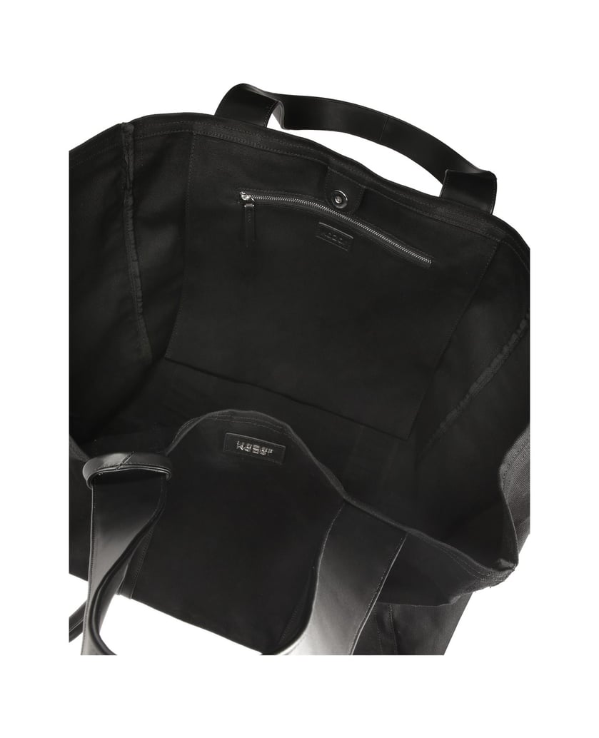 Kazar-Große-lose-Stoffhandtasche-schwarz