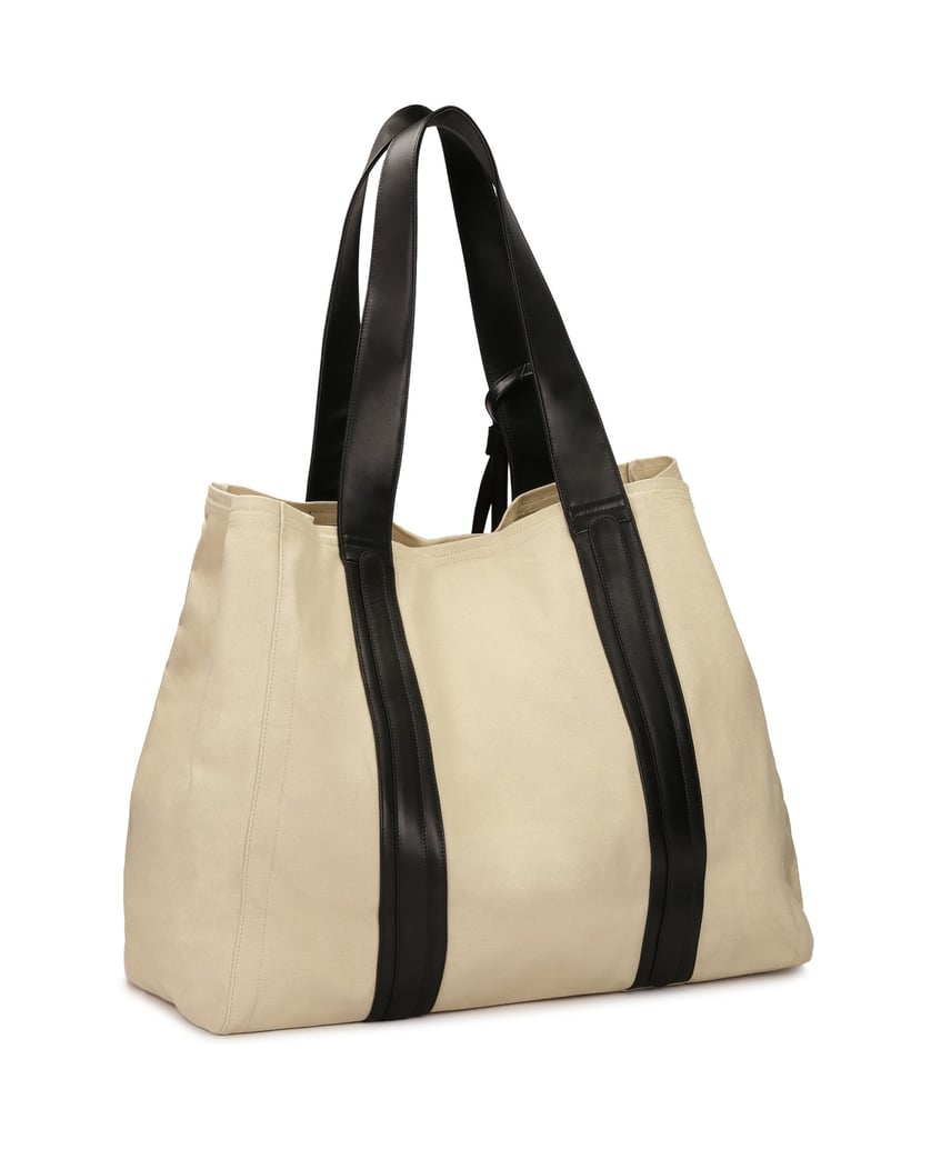 Kazar-XXL-Tasche-aus-beigem-Stoff-beige