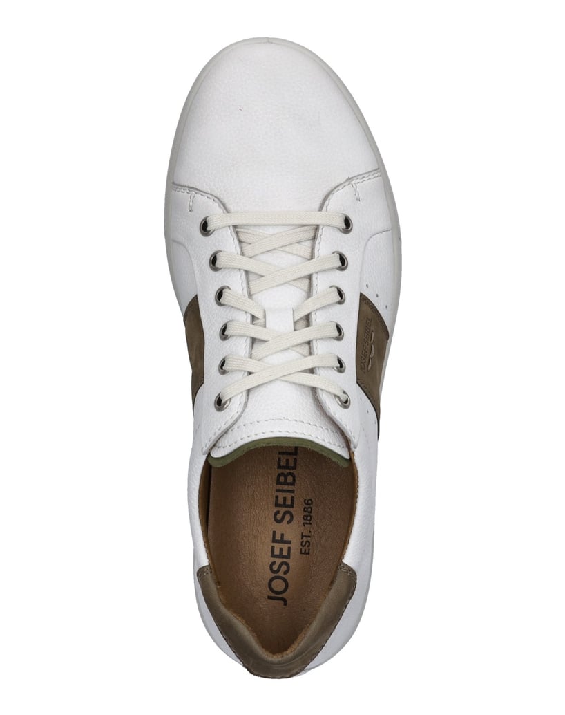 JOSEF-SEIBEL-Herren-Sneaker-Maddox-04,-weiss-taupe-weiss