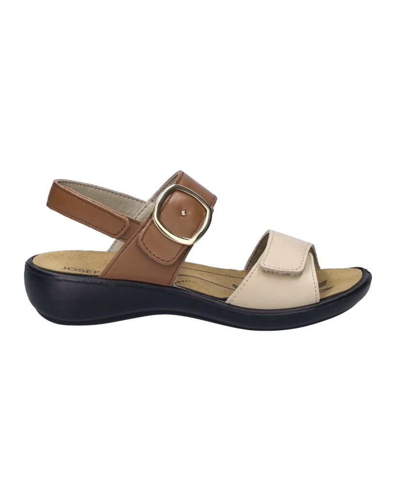 JOSEF-SEIBEL-Damen-Sandale-Ibiza-12,-creme-cognac-beige