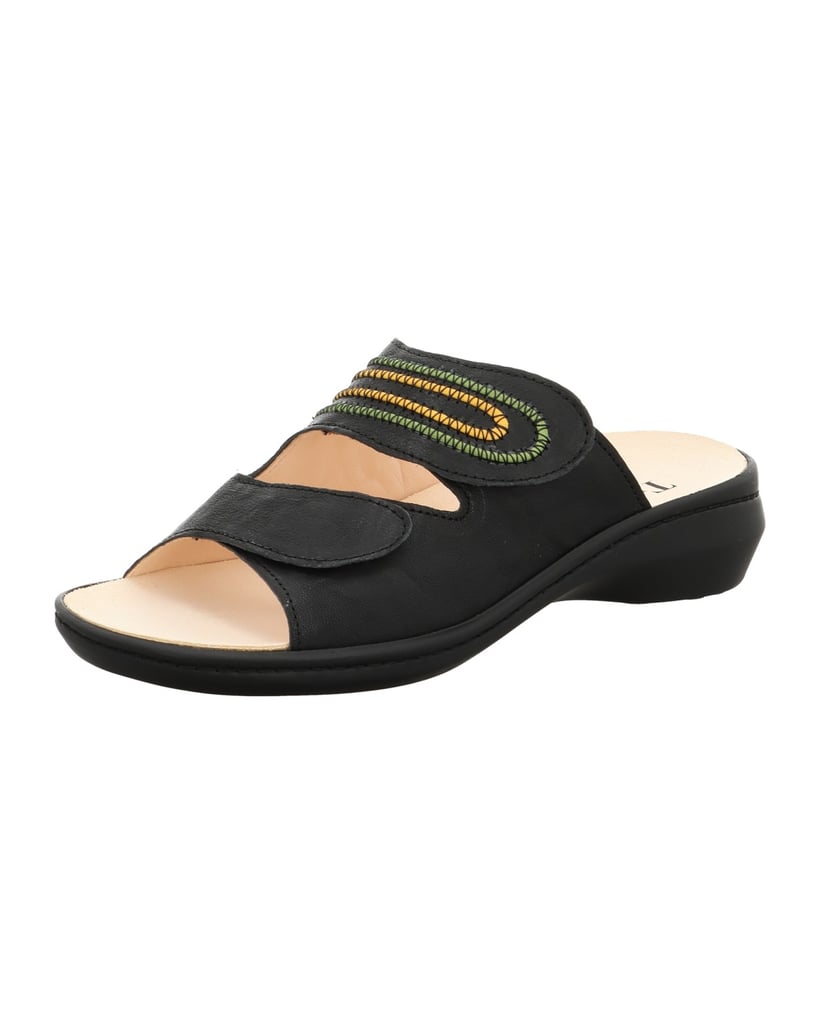 Think-Tieffußbett-Pantolette-CAMILLA-schwarz