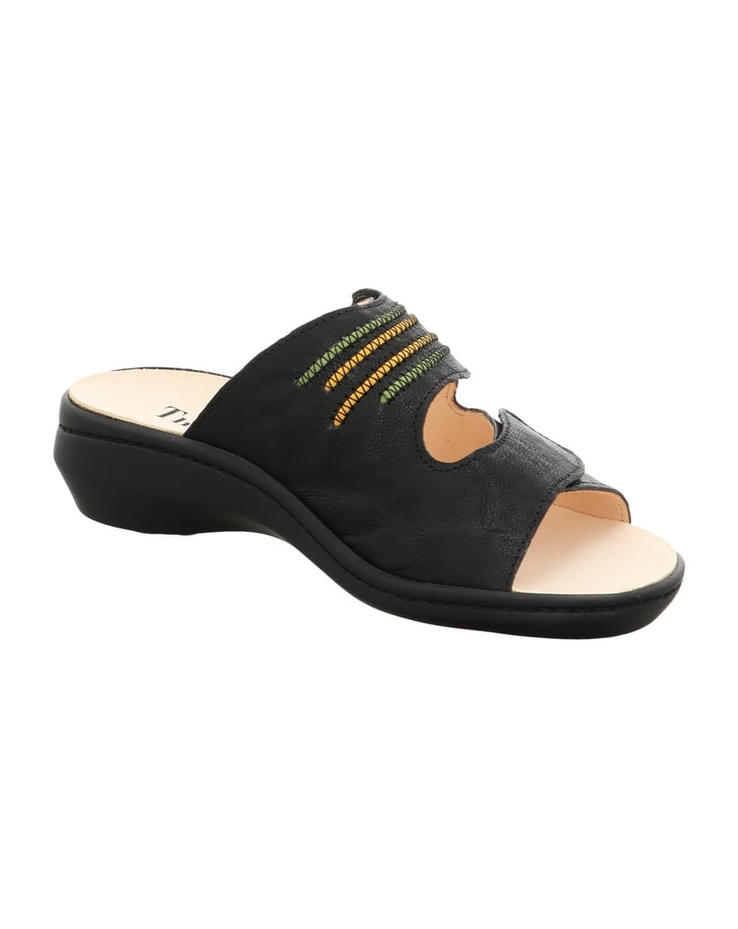 Think-Tieffußbett-Pantolette-CAMILLA-schwarz