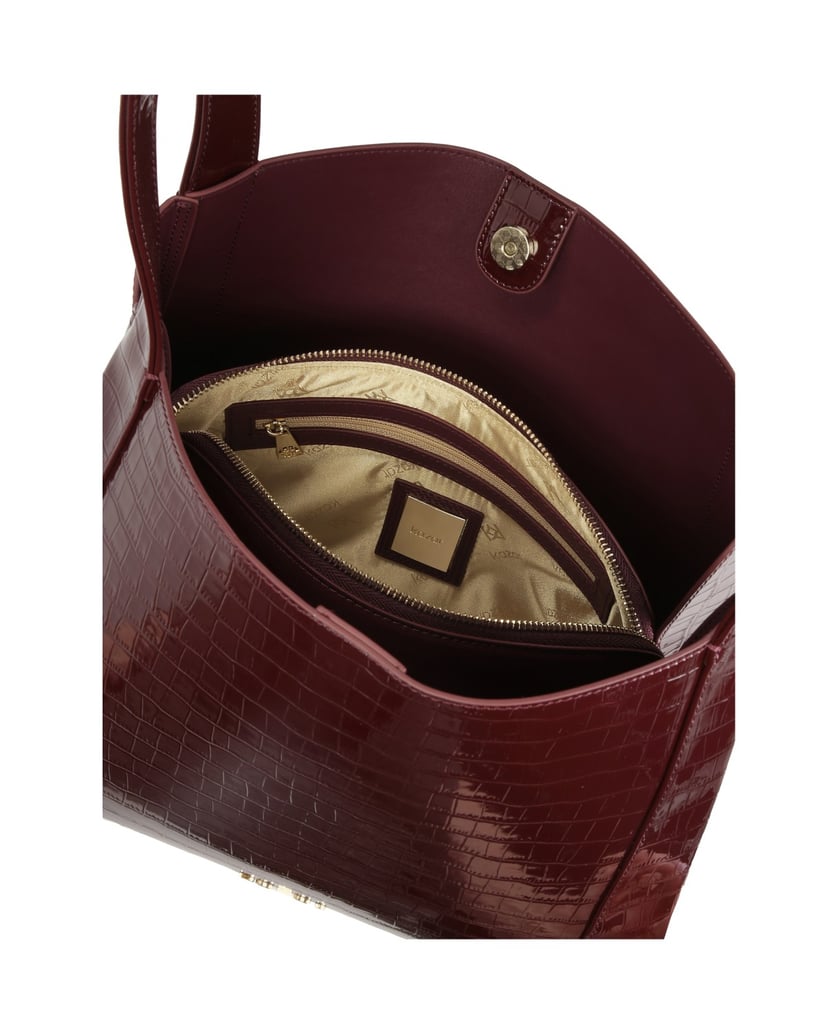 Kazar-Umhängetasche-aus-glänzendem-burgunderfa-rot
