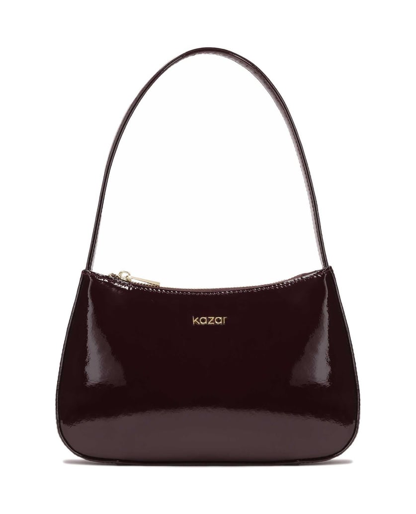 Kazar-Kleine-lackierte-Tasche-in-kastanienbrau-rot