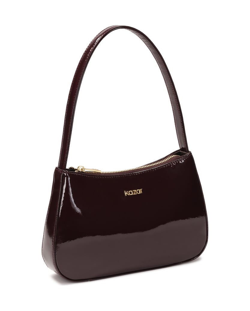 Kazar-Kleine-lackierte-Tasche-in-kastanienbrau-rot