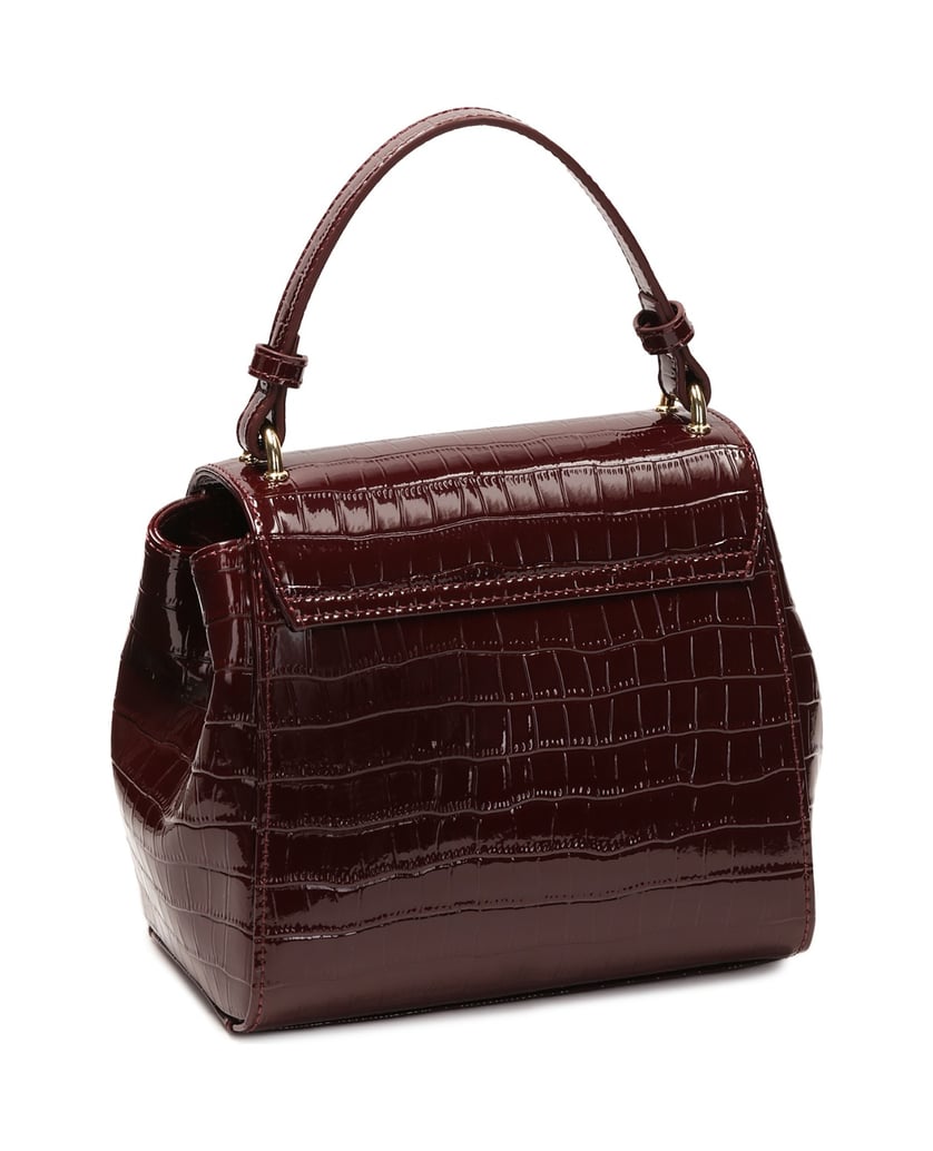 Kazar-Kastanienbraune-Lacklederhandtasche-rot