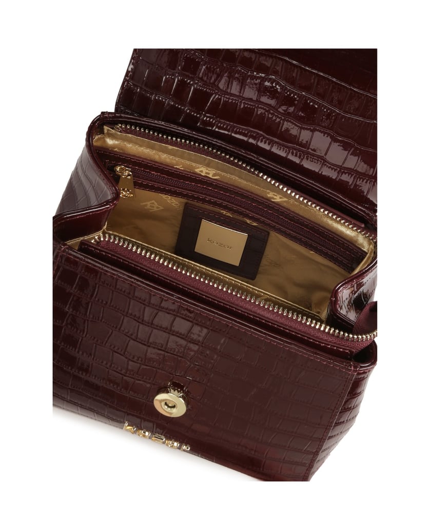 Kazar-Kastanienbraune-Lacklederhandtasche-rot