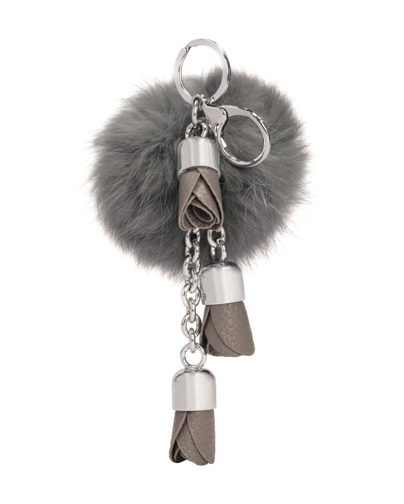 Kazar-Schlüsselanhänger-mit-grauem-Bommel-und