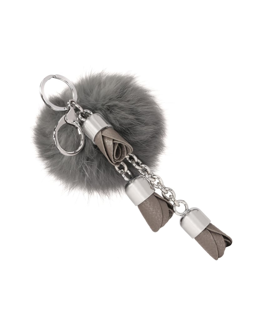 Kazar-Schlüsselanhänger-mit-grauem-Bommel-und