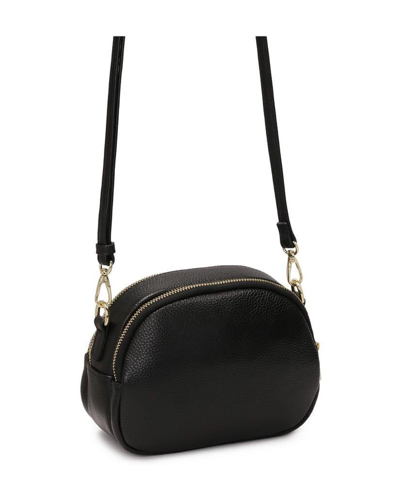Kazar-Classic-leather-strap-handbag-černá