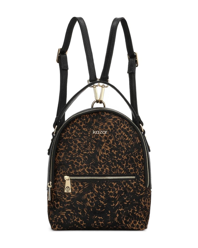 Kazar-Schwarzer-und-brauner-Rucksack-mit-Natur-schwarz