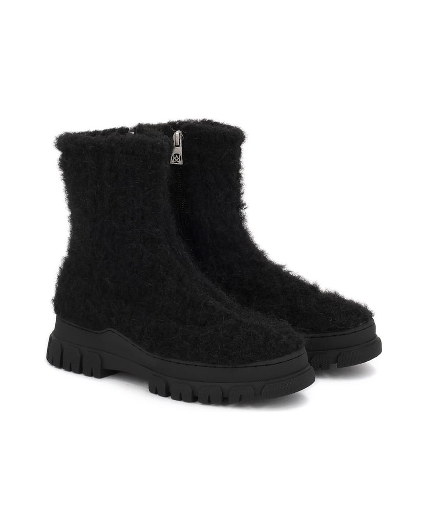 Kazar-Black-wool-blend-fabric-boots-černá