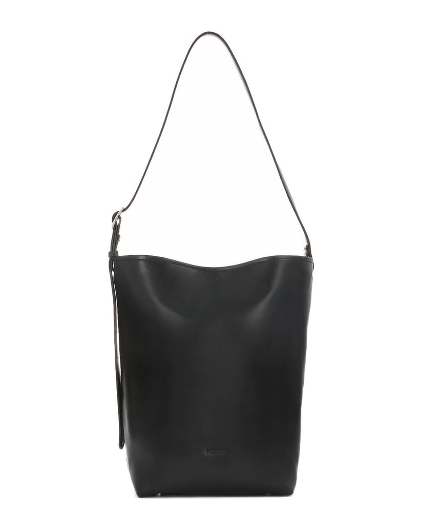 Kazar-Black-leather-handbag-with-shoulder-strap-černá