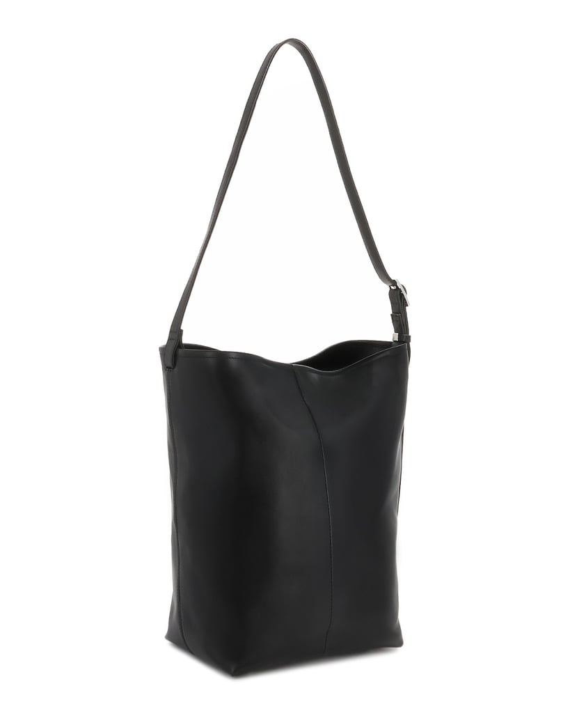 Kazar-Black-leather-handbag-with-shoulder-strap-černá
