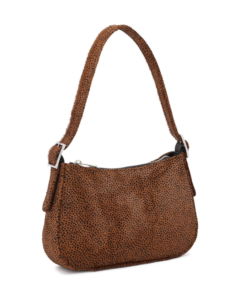 Kazar-Lederhandtasche-mit-Naturhaar-im-Tiermus-braun