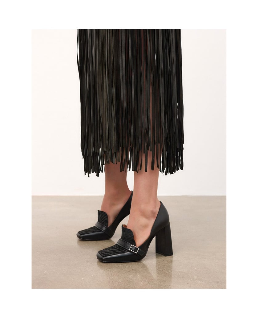 Kazar-Schwarze-Stiletto-Pumps-mit-Animal-Print-Akzenten-schwarz