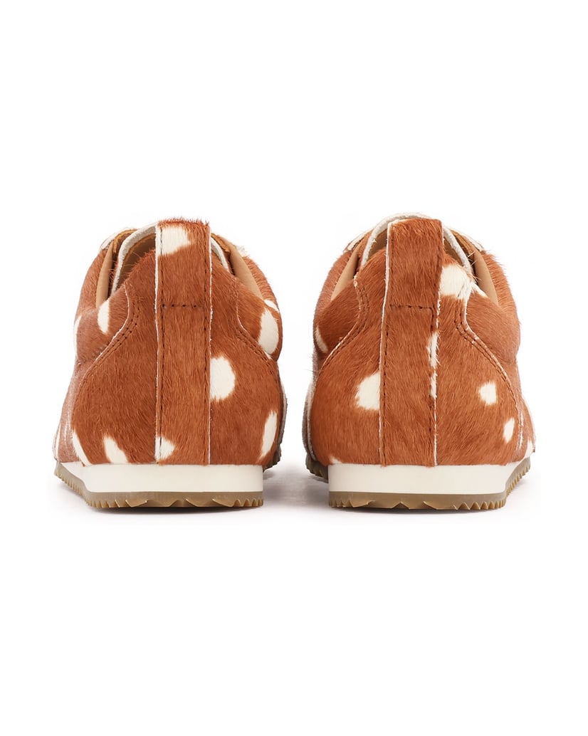 Kazar-Turnschuhe-mit-Tiermuster-aus-Borsten-braun