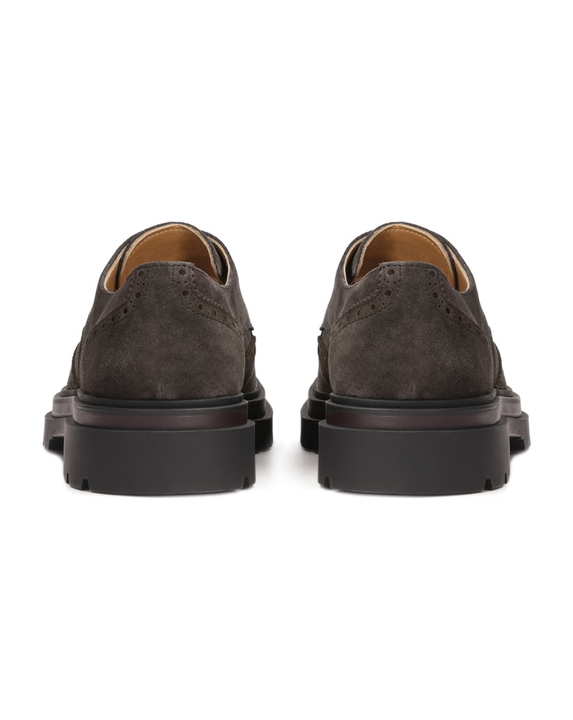 Kazar-Braune-Derby-Halbschuhe-mit-Rosettenverz-braun