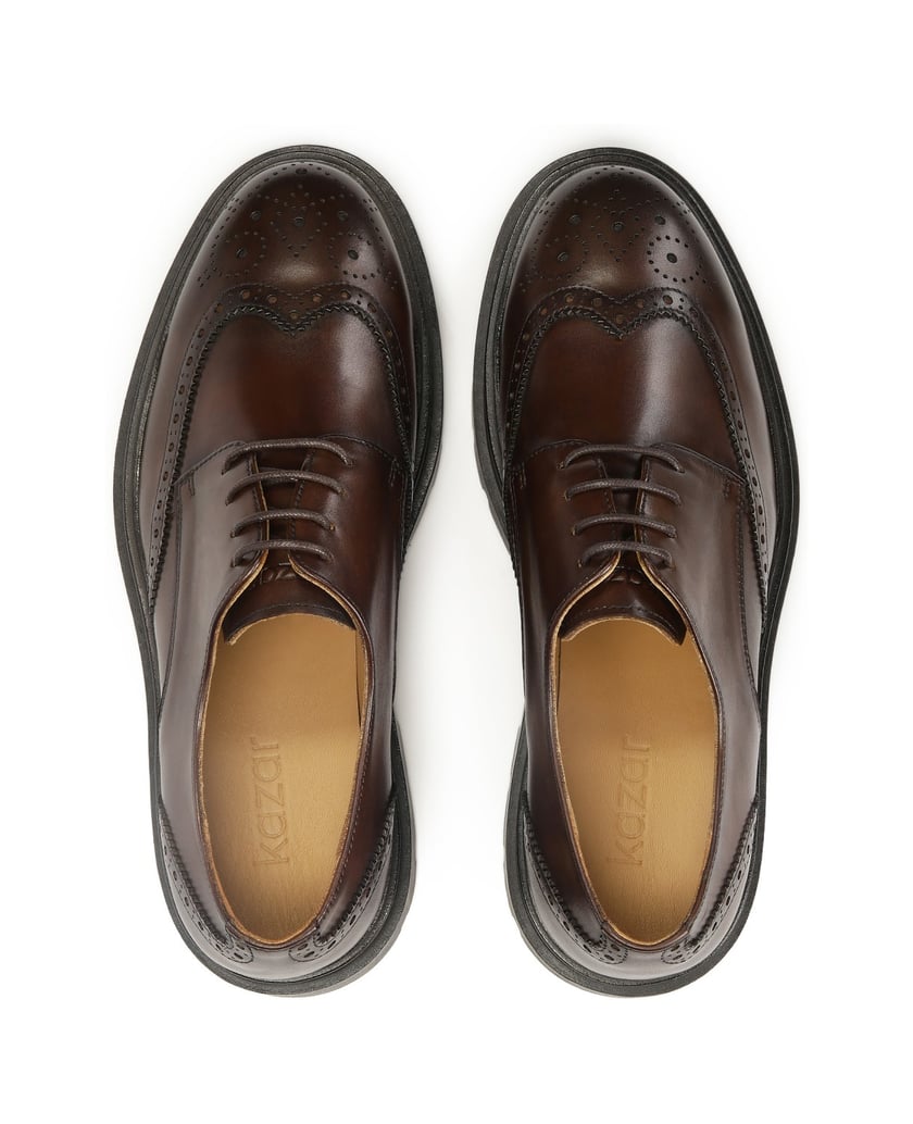 Kazar-Braune-BROGUES-im-Derby-Stil-mit-durchbr-braun
