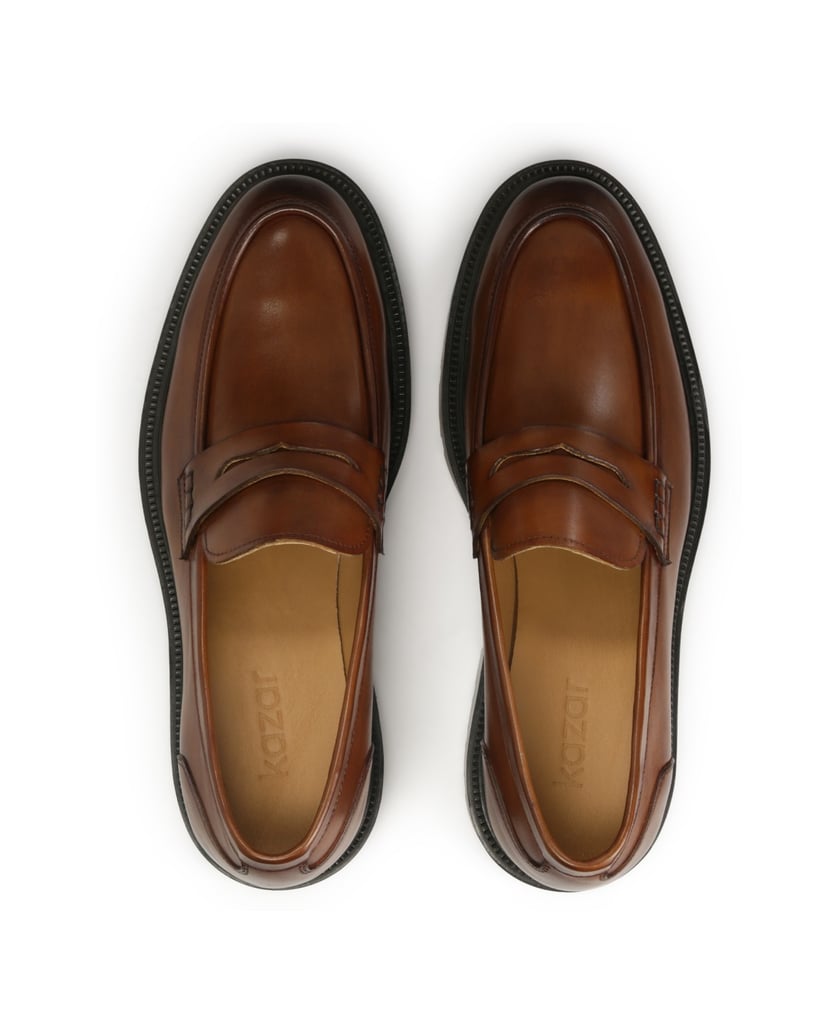 Kazar-Braune-Slipper-mit-dickerer-Sohle-braun