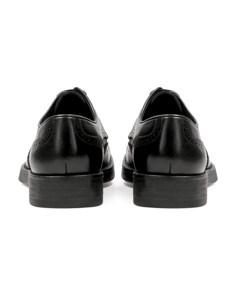 Kazar-Schwarze-lässige-Halbschuhe-mit-aufwändi-schwarz