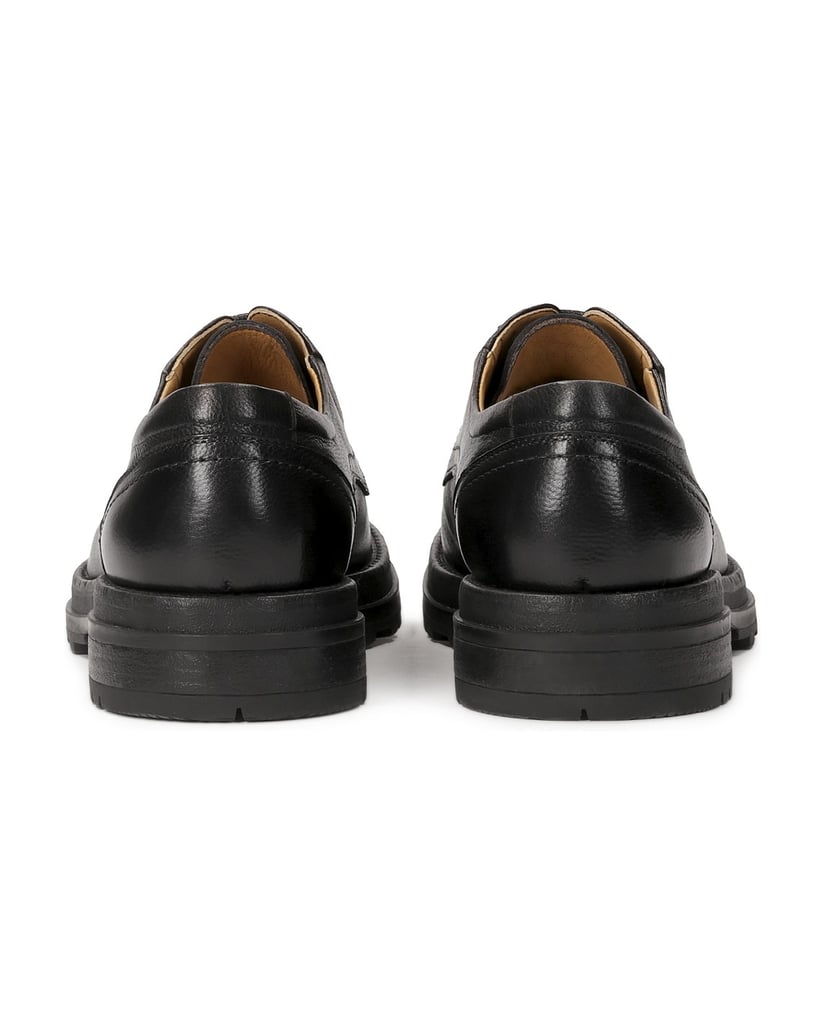 Kazar-Schwarze-Leder-Halbschuhe-schwarz