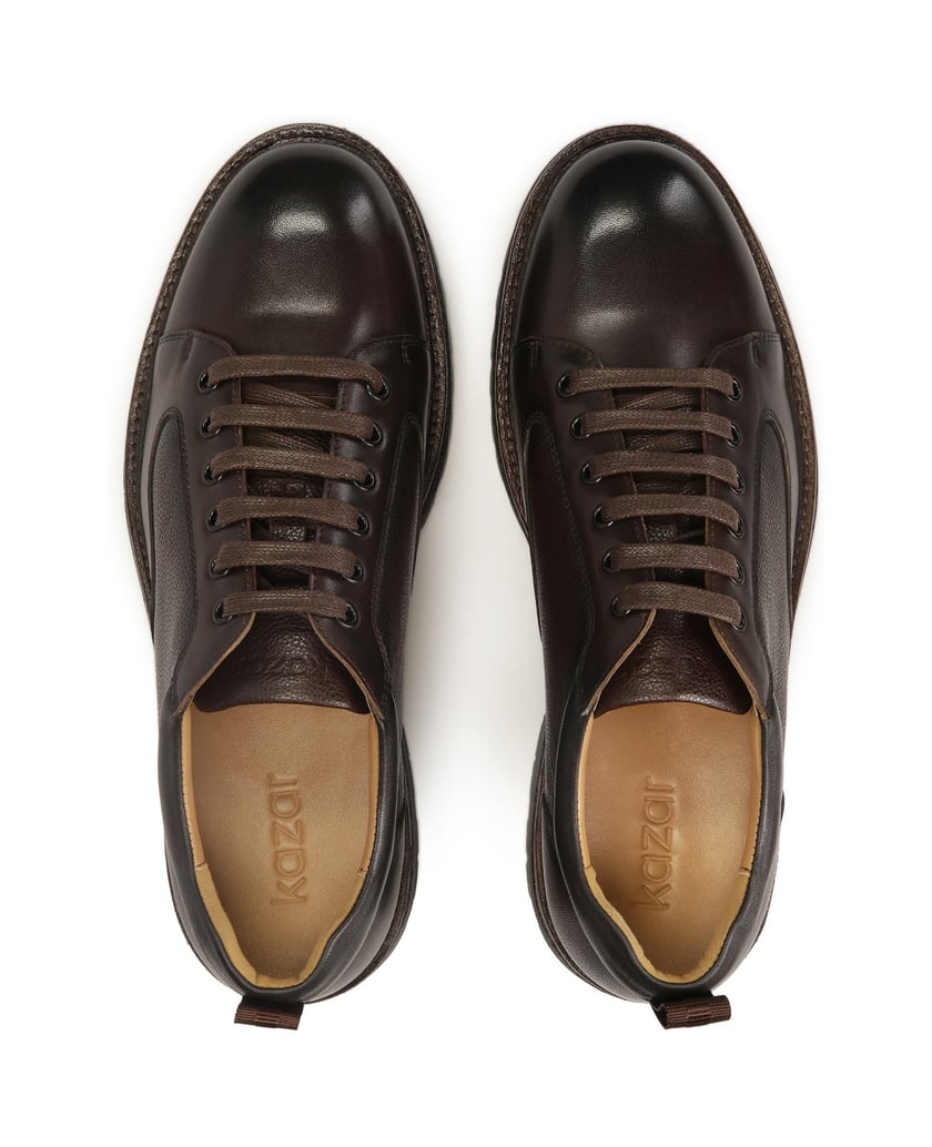 Kazar-Vielseitige-Halbschuhe-aus-braunem-Leder-braun