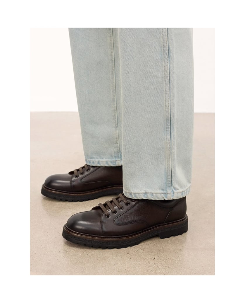 Kazar-Vielseitige-Halbschuhe-aus-braunem-Leder-braun