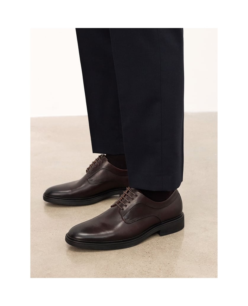 Kazar-Zeitlose-braune-Derby-Halbschuhe-braun