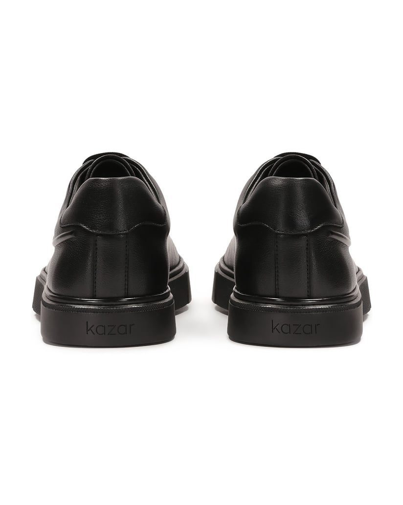 Kazar-Schwarze-geprägte-Turnschuhe-schwarz