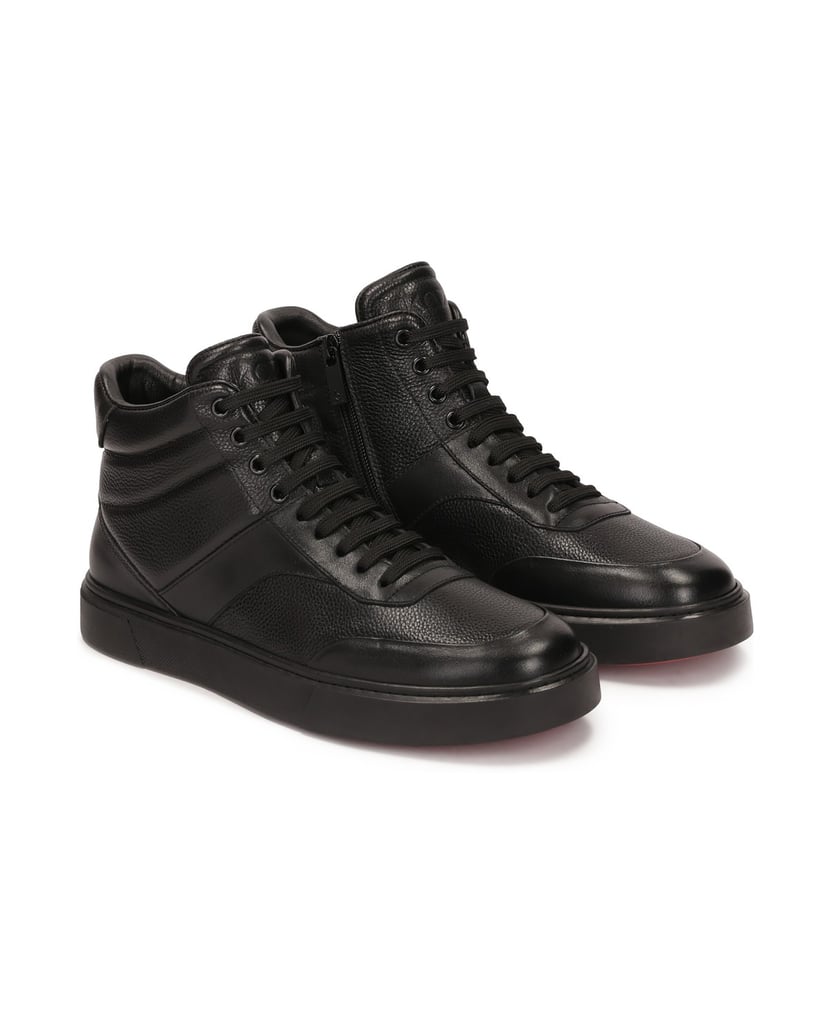 Kazar-Black-sneakers-with-high-upper-černá