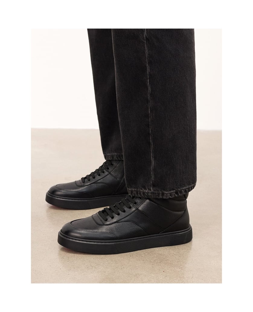Kazar-Black-sneakers-with-high-upper-černá