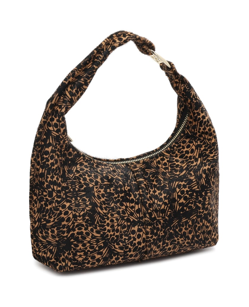 Kazar-Kleine-Handtasche-mit-Tiermuster-Borsten-braun