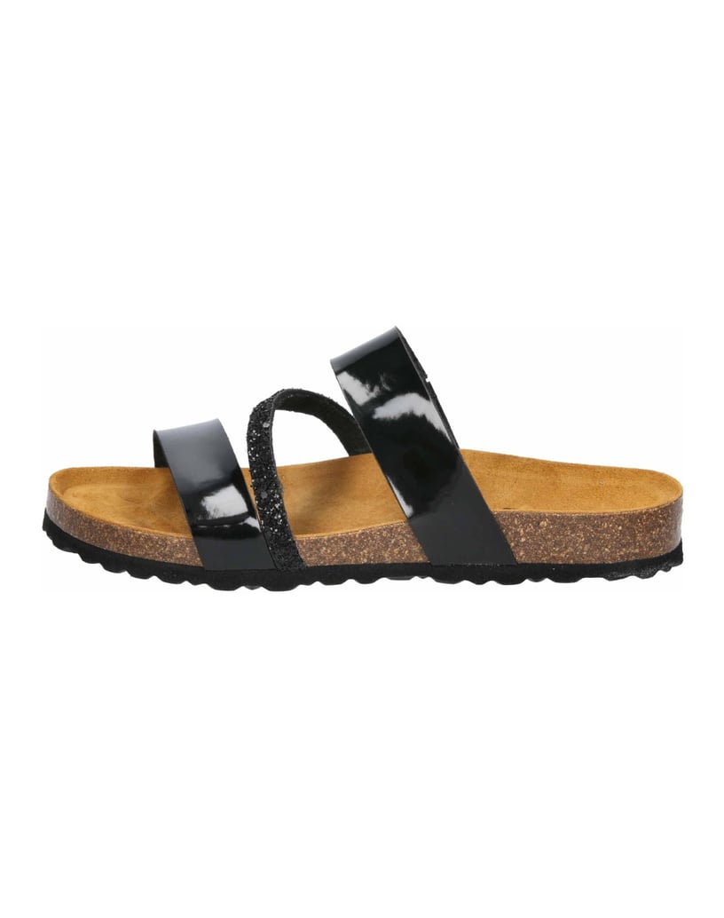 Lico-Pantolette-Bioline-Glitter-schwarz